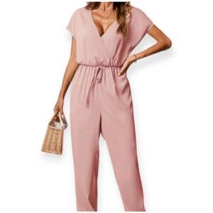 SHEIN CURVE PINK JUMPSUIT SZ.4XL EUC.